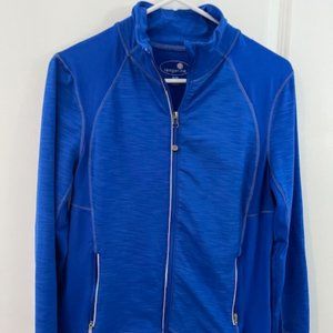 Tangerine full zip athletic jacket